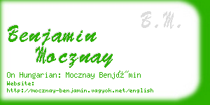 benjamin mocznay business card